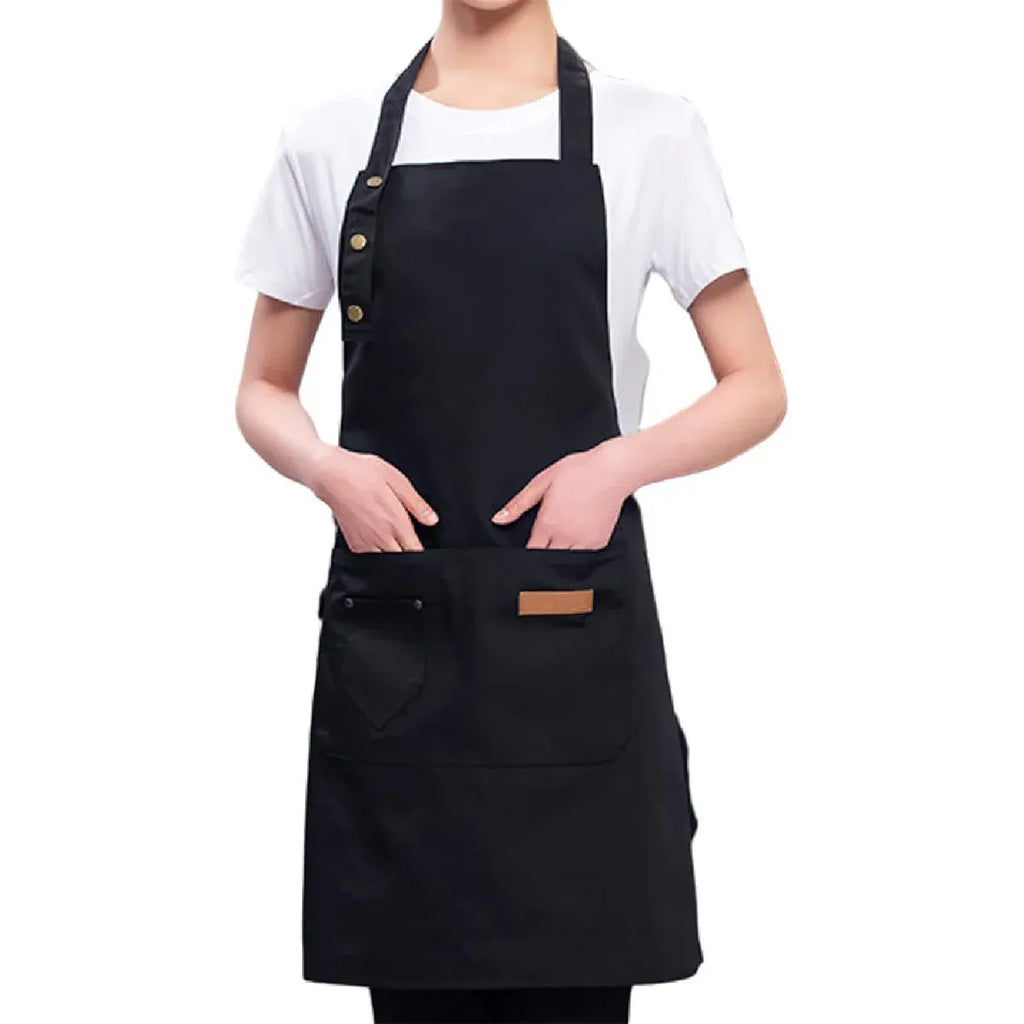 Adjustable Bib Apron – Black