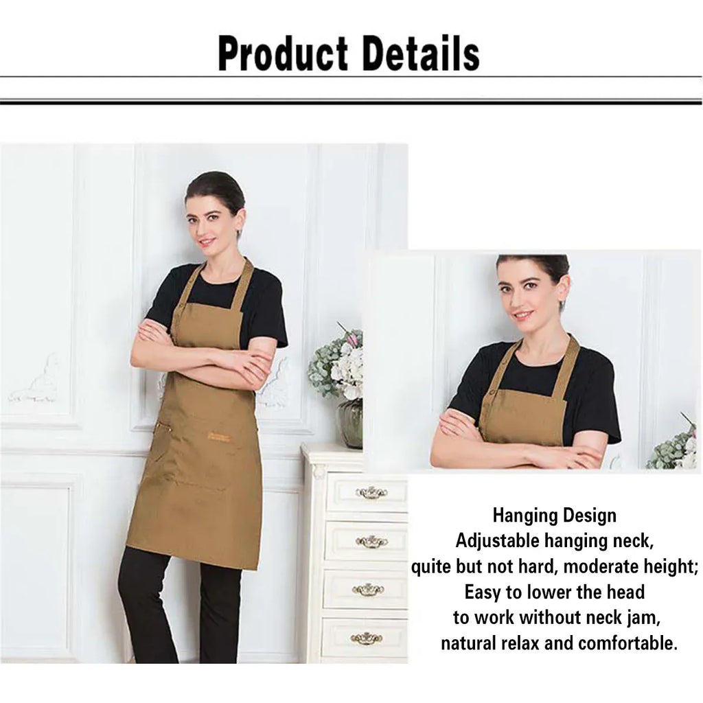 Adjustable Bib Apron – Black