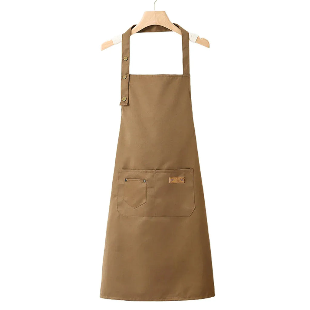 Adjustable Bib Apron – Brown