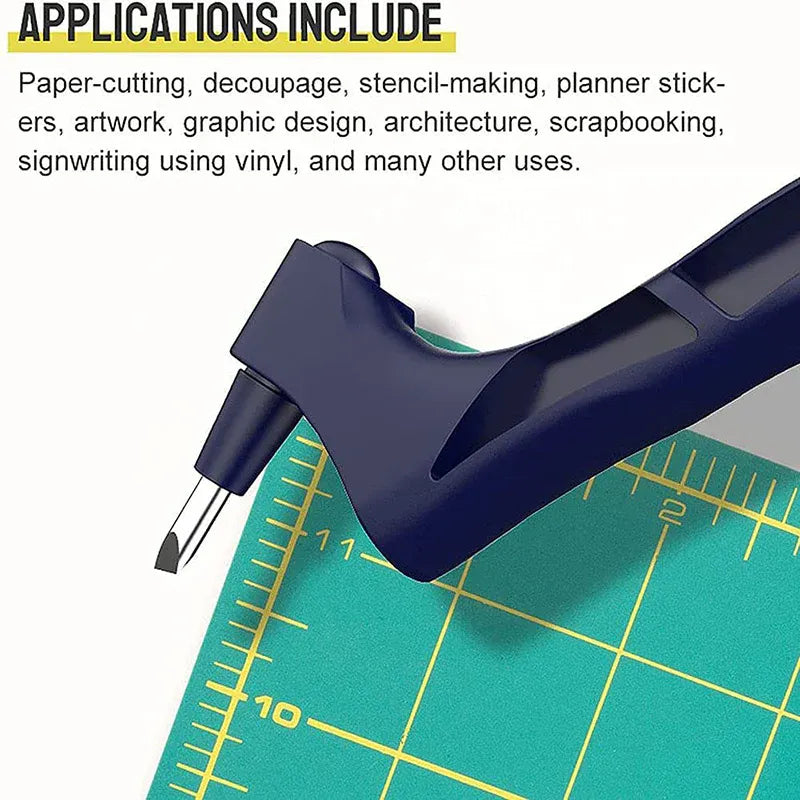 360-Degree Rotating Craft Cutting Tool with Precision Blade for Craft Art - Pink