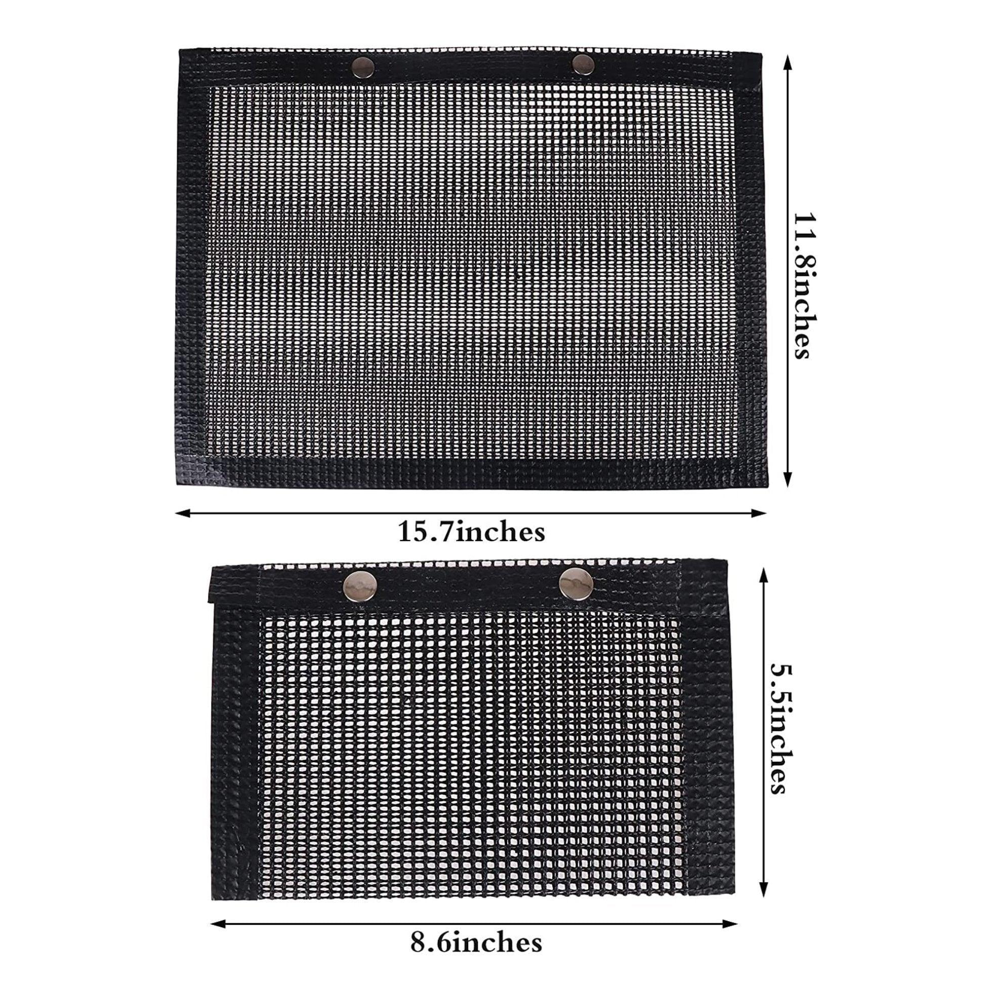 24x14CM BBQ Grilling Mesh Reusable Bag Outdoor Camping Barbecue Grill Mats Cooking Pads - Copper