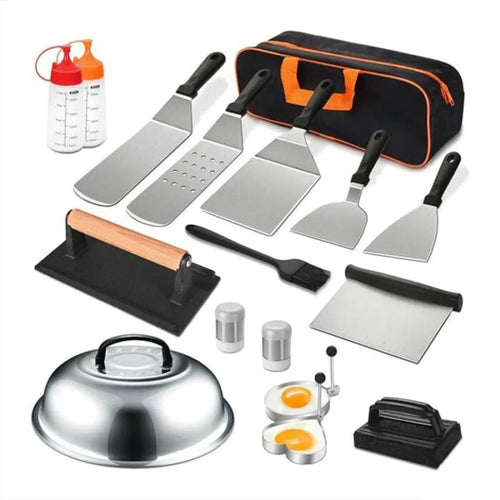 17-Piece Stainless Steel BBQ Tool Set