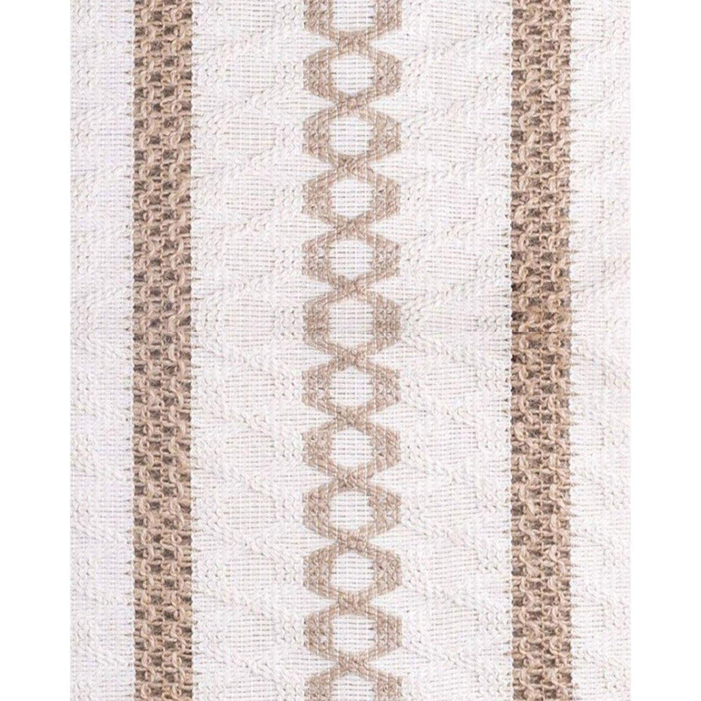 Cotton-Linen Tassel Table Runner – Black