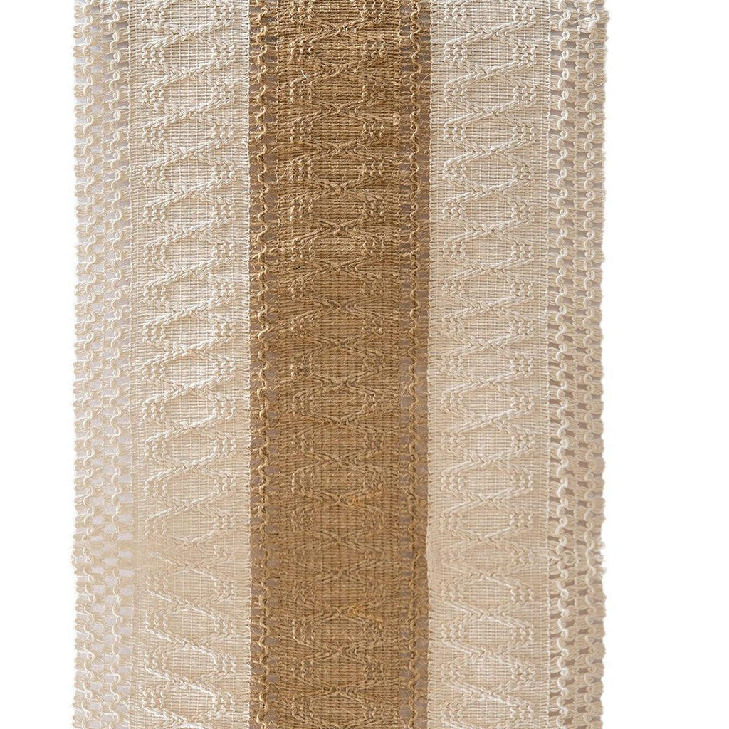 Cotton-Linen Tassel Table Runner – Black