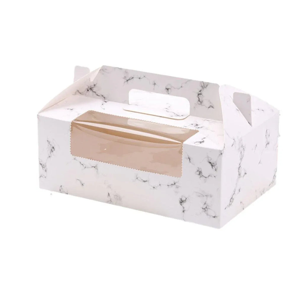 25-Pack 6-Cup Cupcake Boxes – Marble