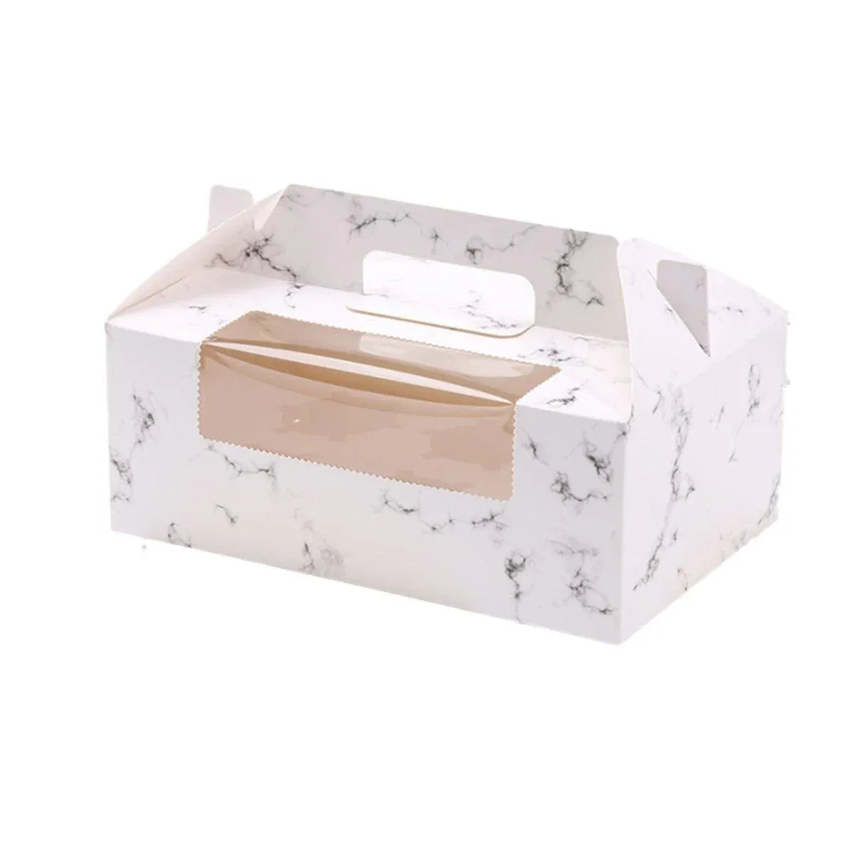 25-Pack 6-Cup Cupcake Boxes – Marble