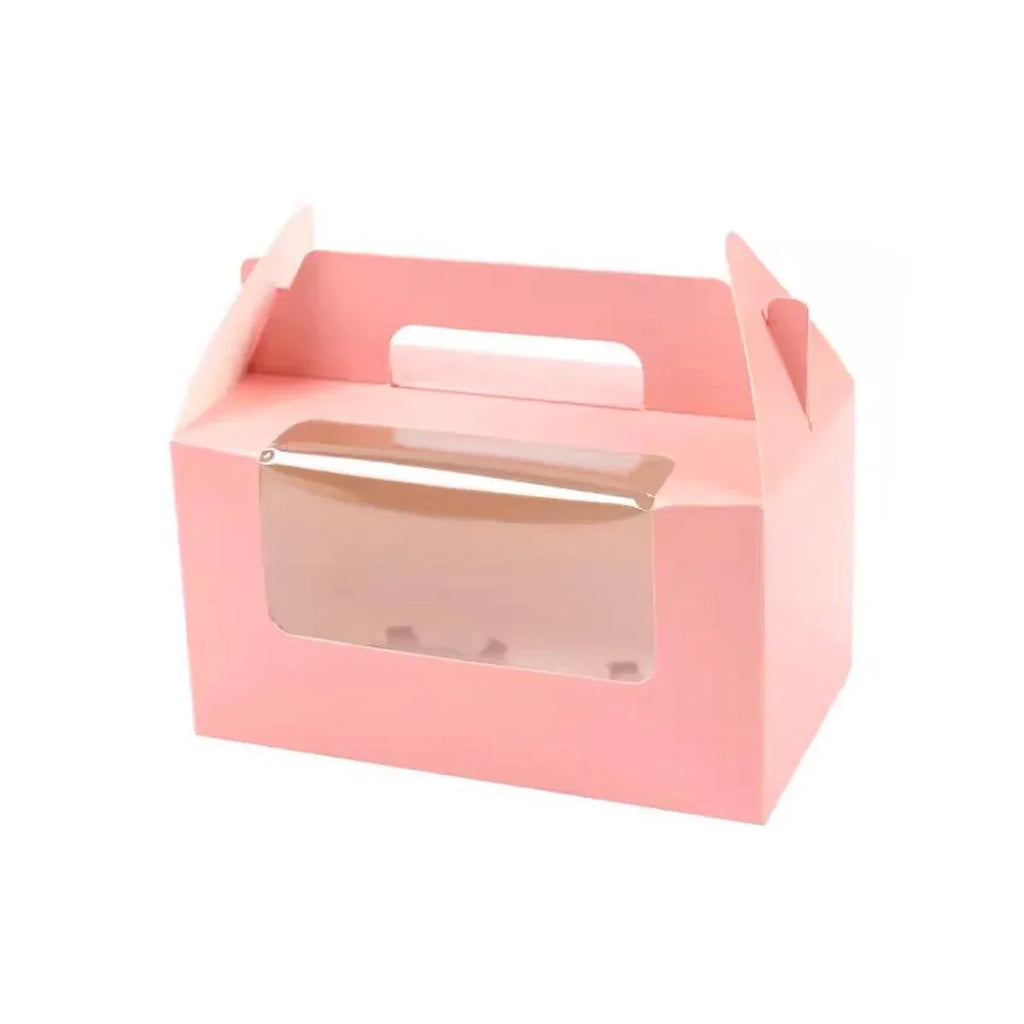 25-Pack 2-Cup Cupcake Boxes – Pink