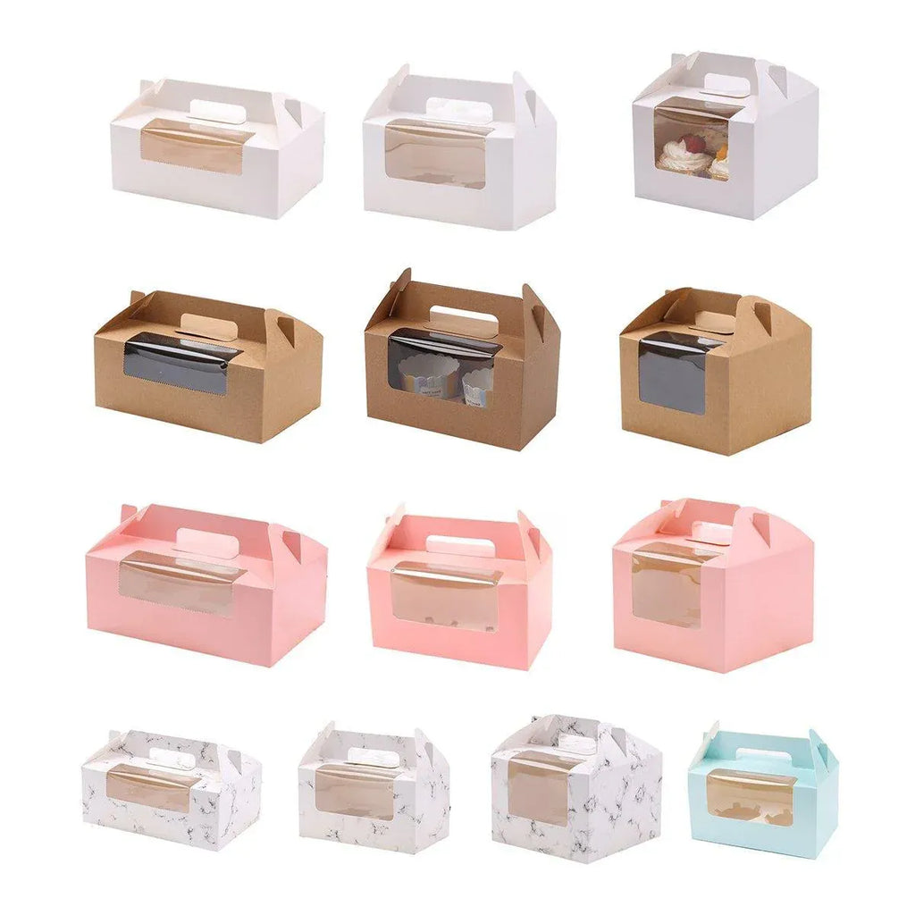 25-Pack 2-Cup Cupcake Boxes – Pink