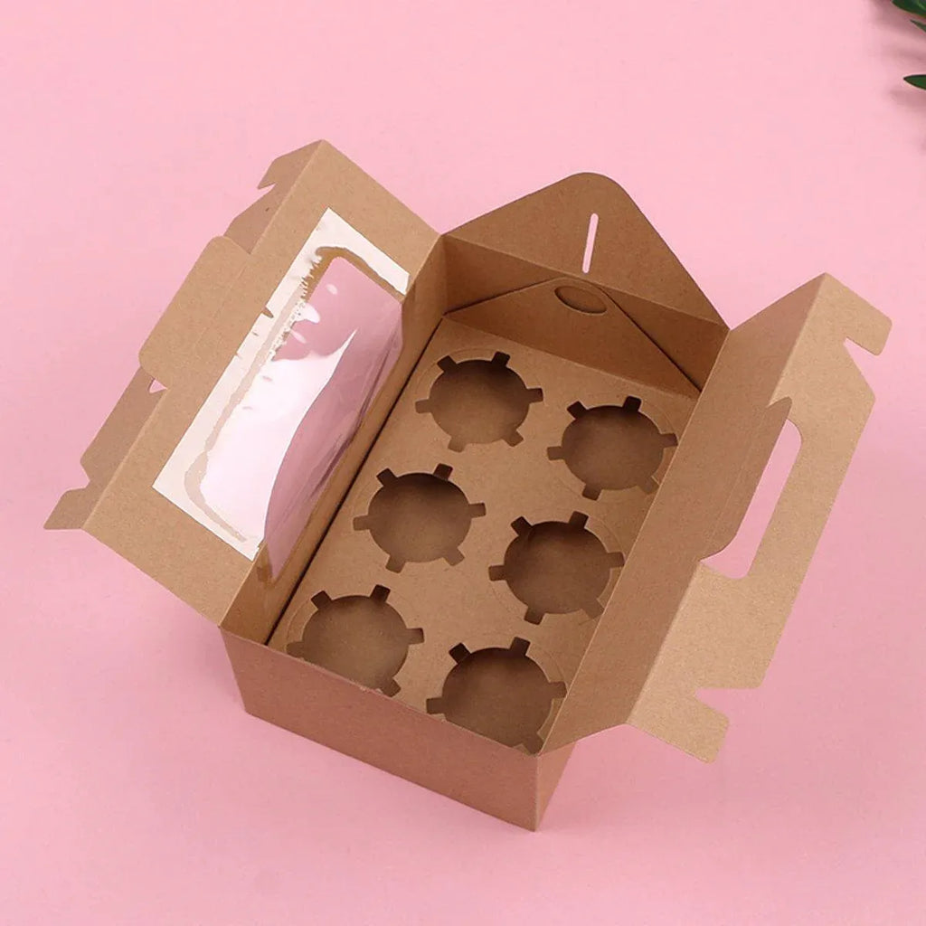 25-Pack 2-Cup Cupcake Boxes – Pink