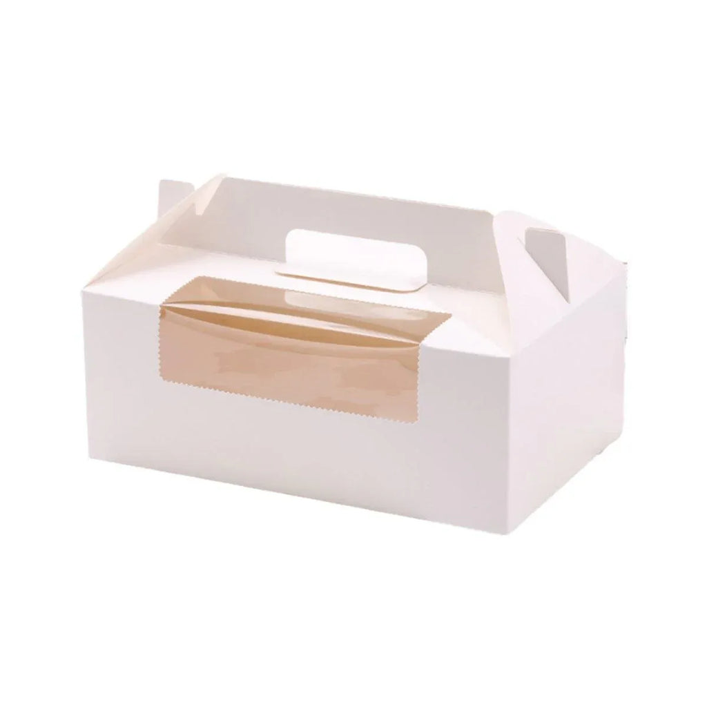 25-Pack 6-Cup Cupcake Boxes – White