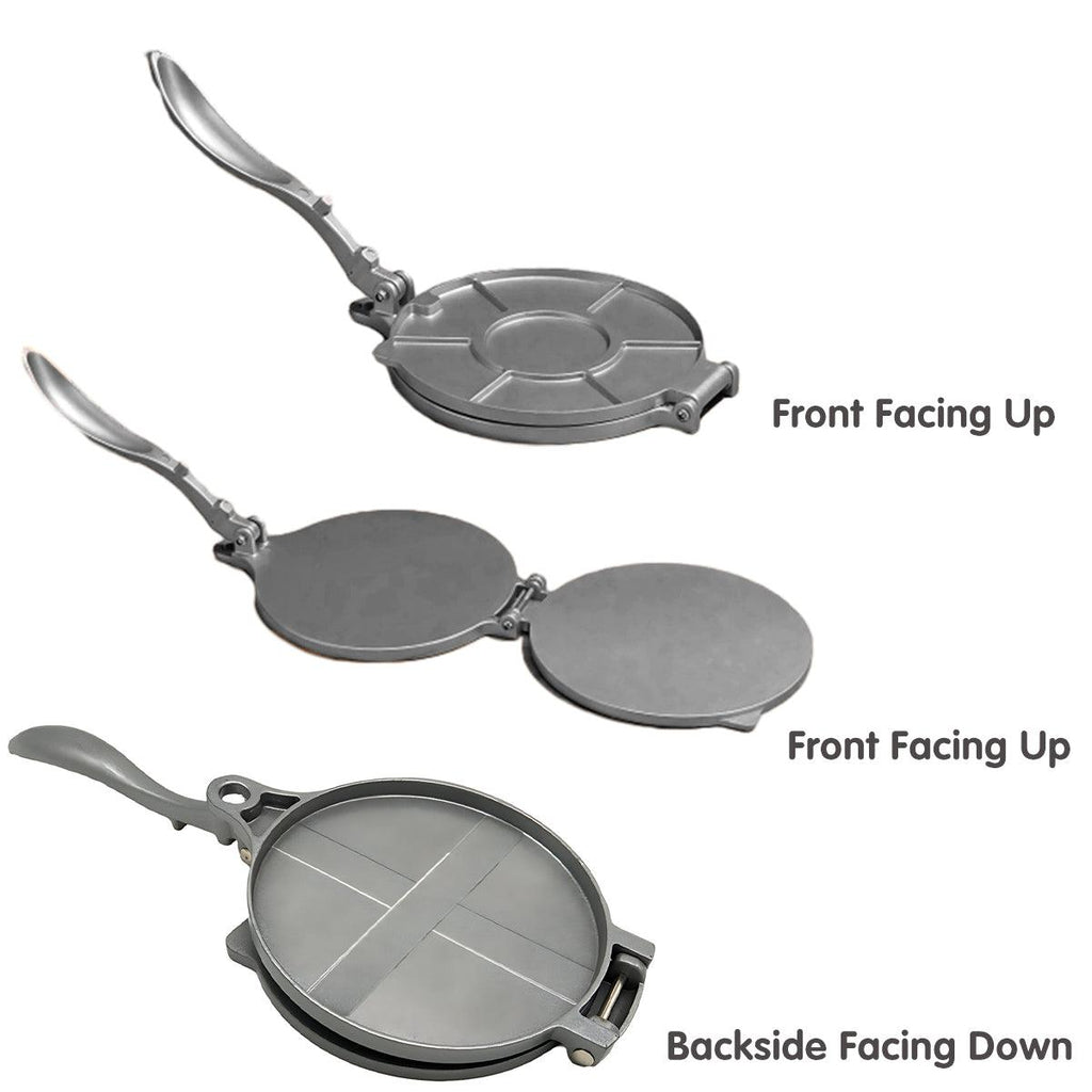 16/20cm Premium Tortilla Press Flat Bread Maker Taco Roti Chapati Health Food - Black-20cm