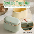 Oval Pop-Up Desktop Bin – Beige