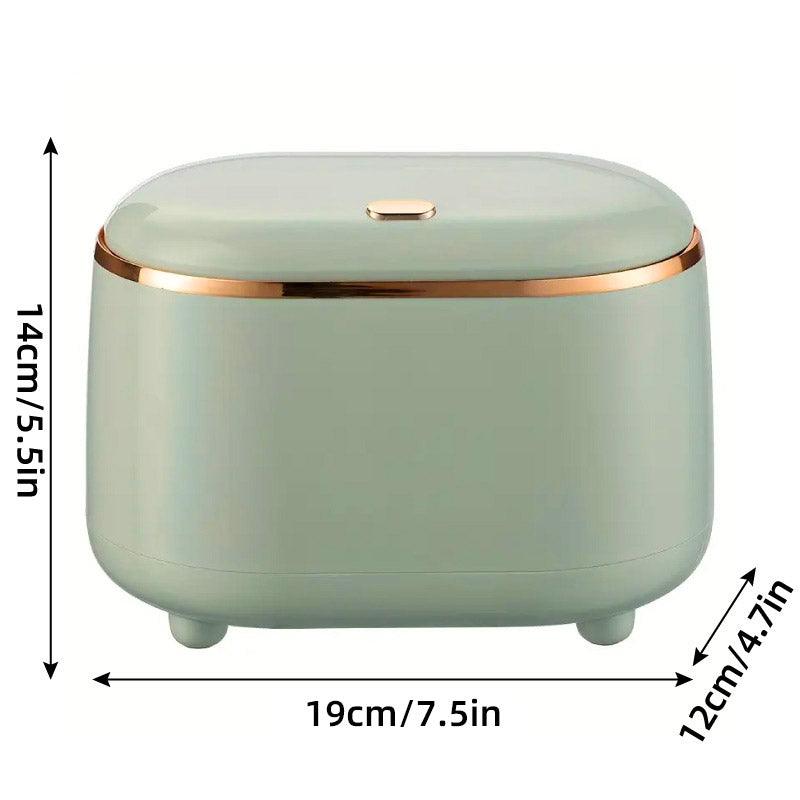 Oval Pop-Up Desktop Bin – Beige
