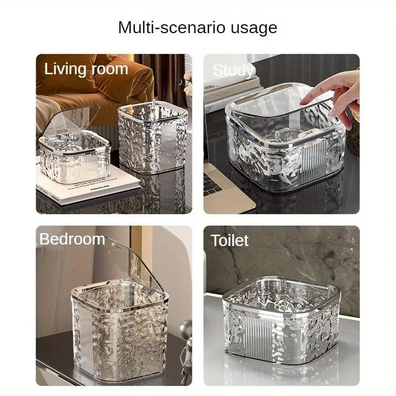 Mini Desktop Waste Bin – Large Grey
