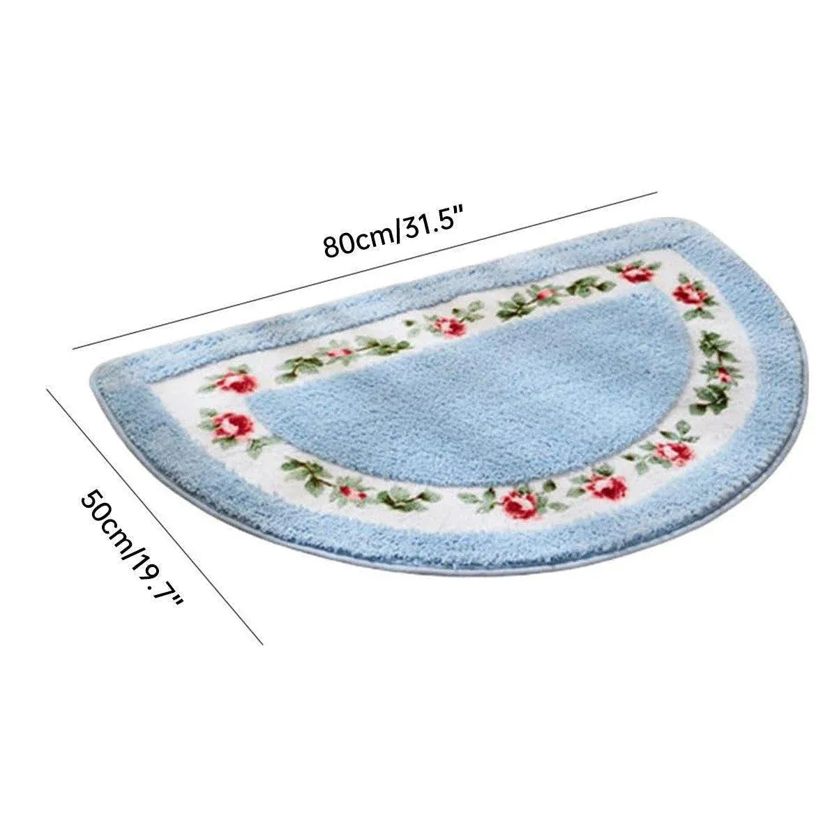 Non Slip Entry Mat Indoor Outdoor Mat Washable Foot Mat Foyer Bedroom - Blue