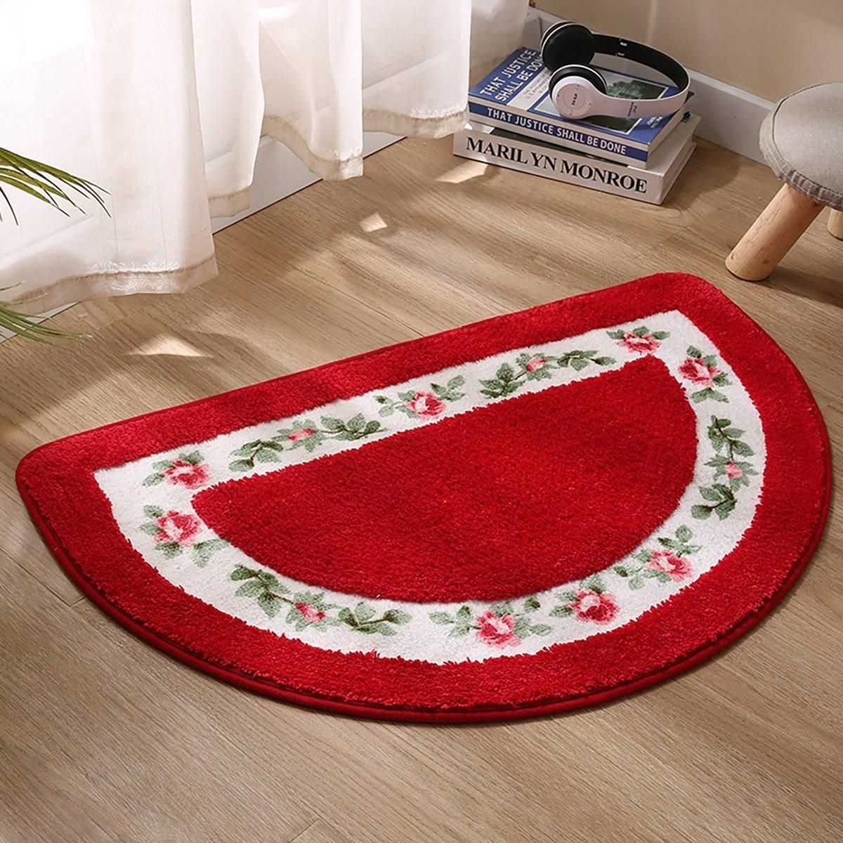 Non Slip Entry Mat Indoor Outdoor Mat Washable Foot Mat Foyer Bedroom - Blue