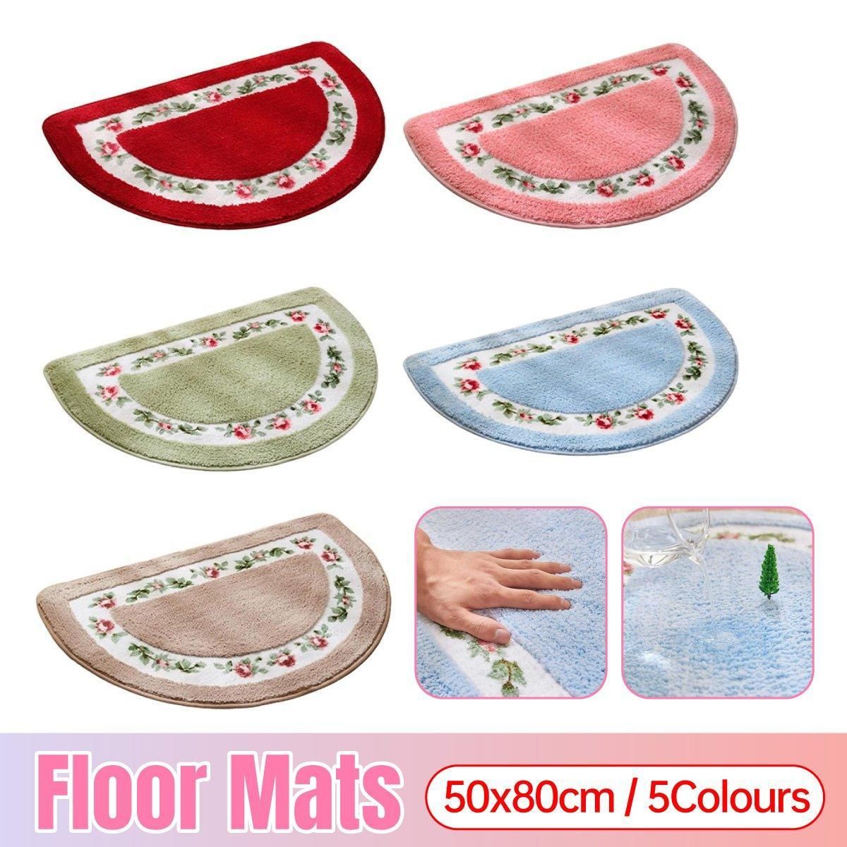 Non Slip Entry Mat Indoor Outdoor Mat Washable Foot Mat Foyer Bedroom - Blue