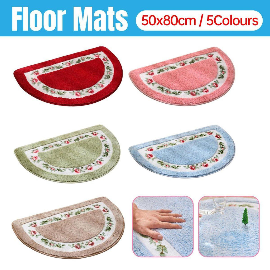Non Slip Entry Mat Indoor Outdoor Mat Washable Foot Mat Foyer Bedroom - Khaki