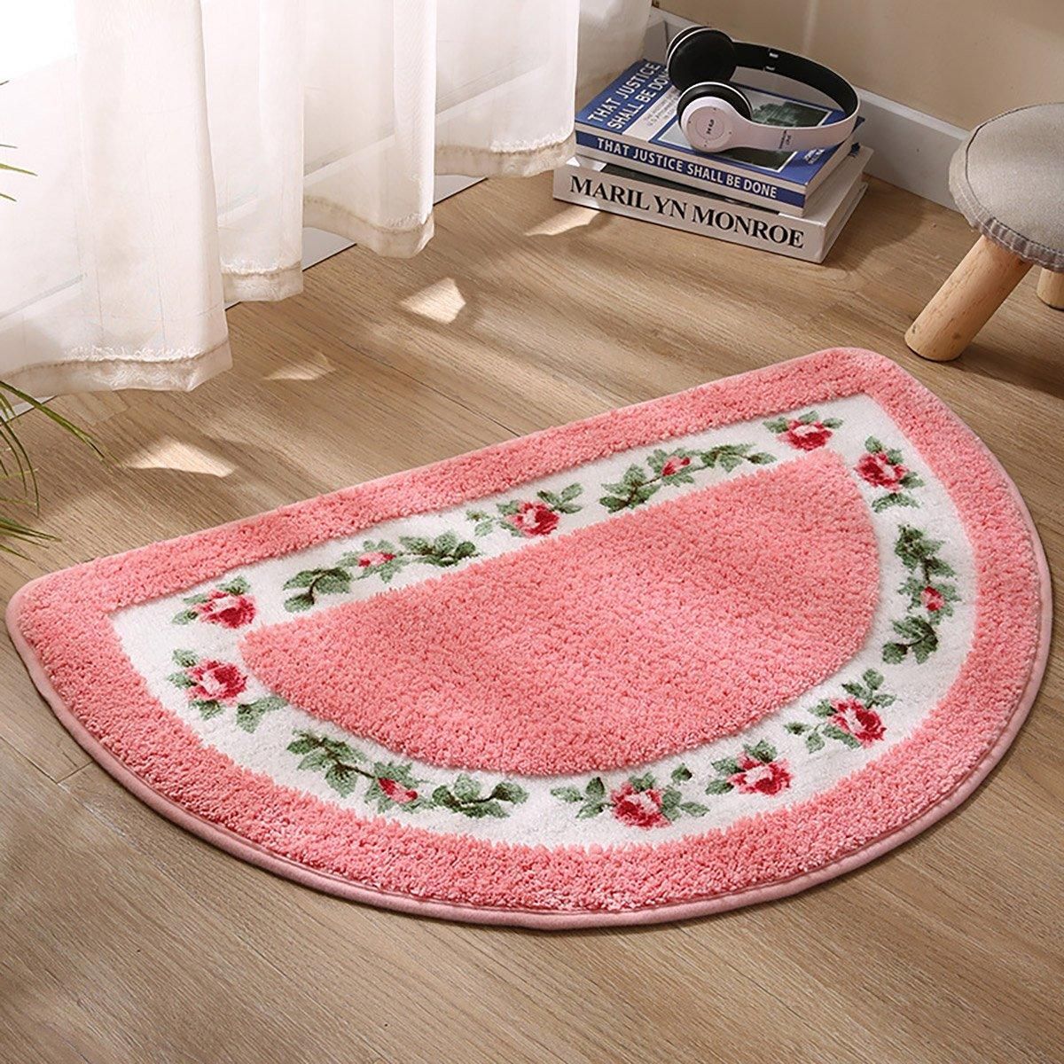 Non Slip Entry Mat Indoor Outdoor Mat Washable Foot Mat Foyer Bedroom - Red