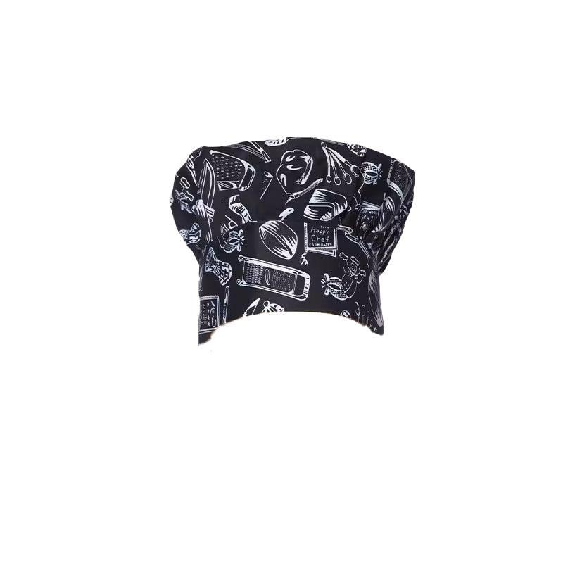 Adjustable Chef Cap – Black & White