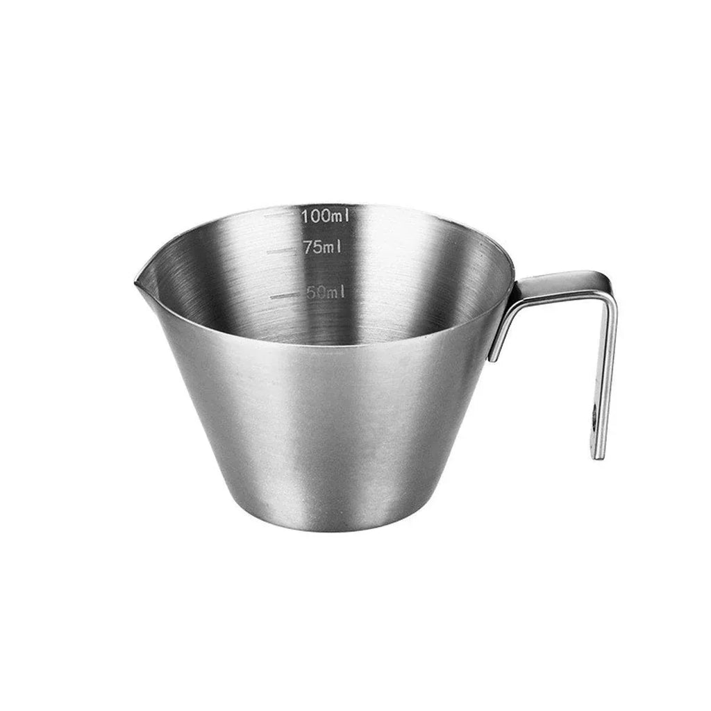 100ml Stainless Steel Espresso Measuring & Pouring Cup