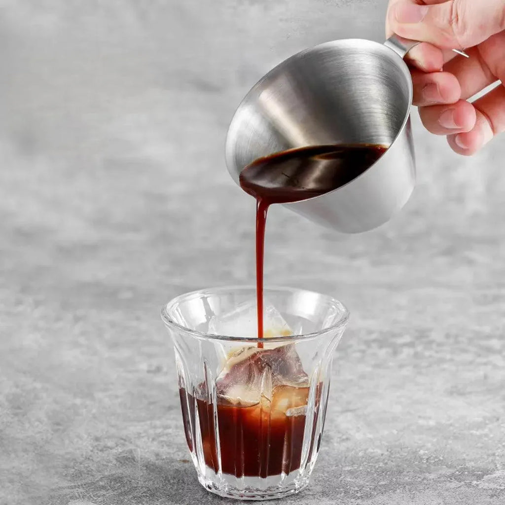 100ml Stainless Steel Espresso Measuring & Pouring Cup