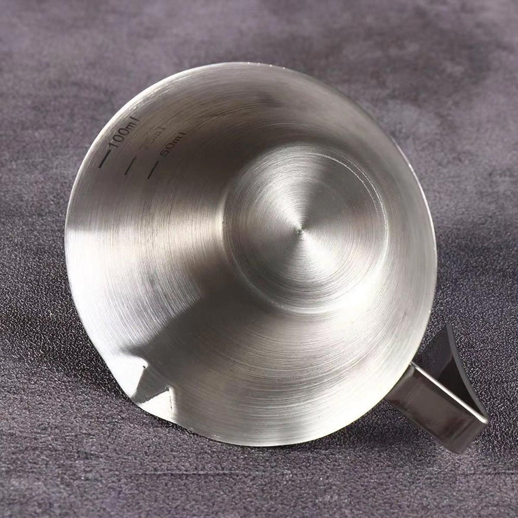 100ml Stainless Steel Espresso Measuring & Pouring Cup