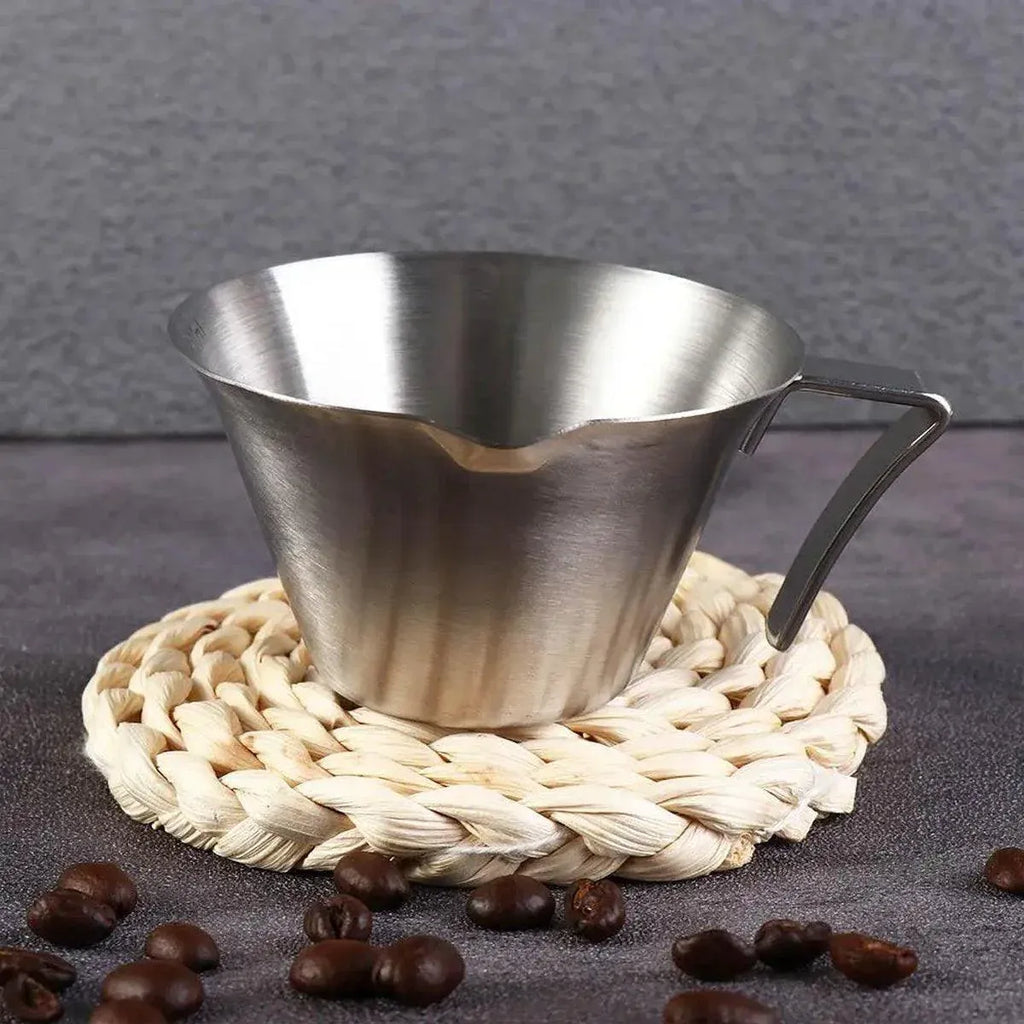 100ml Stainless Steel Espresso Measuring & Pouring Cup