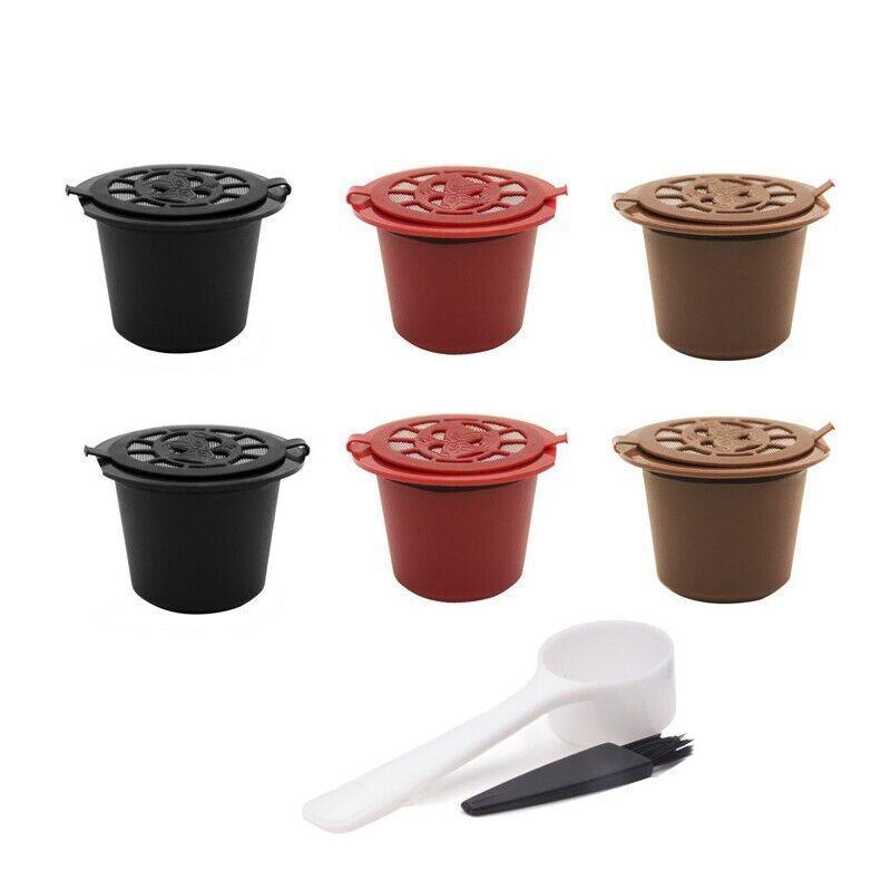 Reusable Coffee Capsules for Compatible Nespresso Machines – 6 Pack