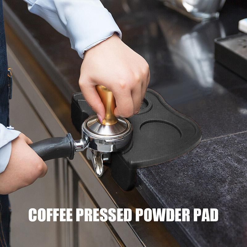 Double-Slot Silicone Espresso Tamping Mat – 21 × 15cm