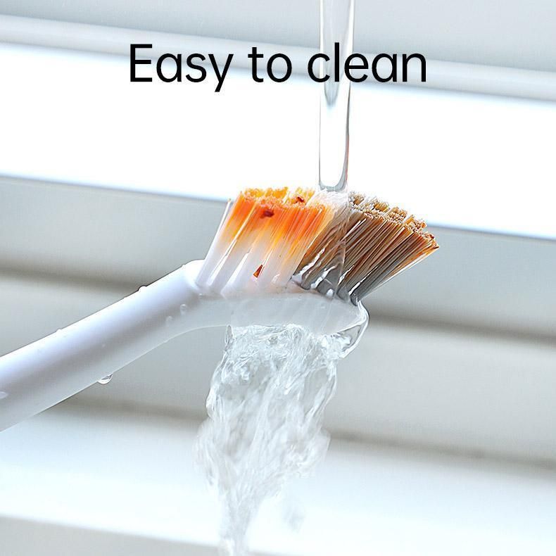 1/2pcs Small Brush for Bathroom Tile Wall Floor Gap Corner Seam Cleaning Tool - 2PCS