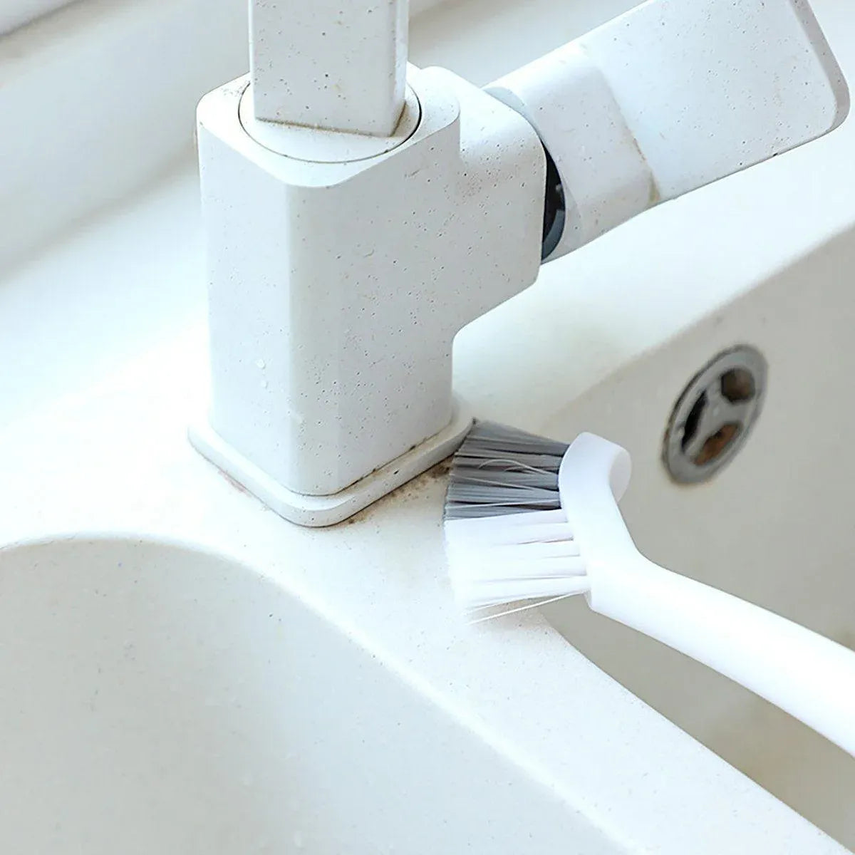 1/2pcs Small Brush for Bathroom Tile Wall Floor Gap Corner Seam Cleaning Tool - 2PCS