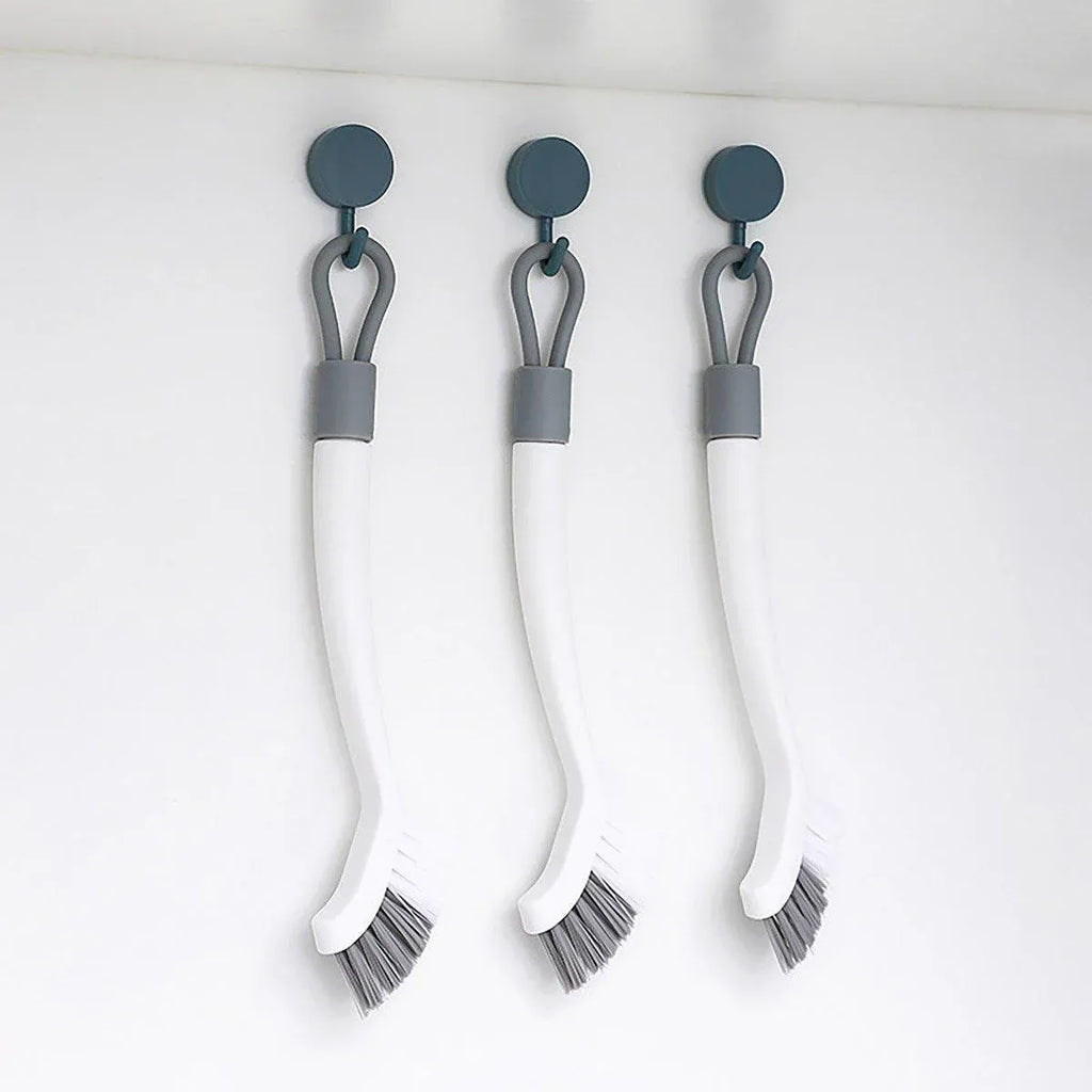 1/2pcs Small Brush for Bathroom Tile Wall Floor Gap Corner Seam Cleaning Tool - 2PCS