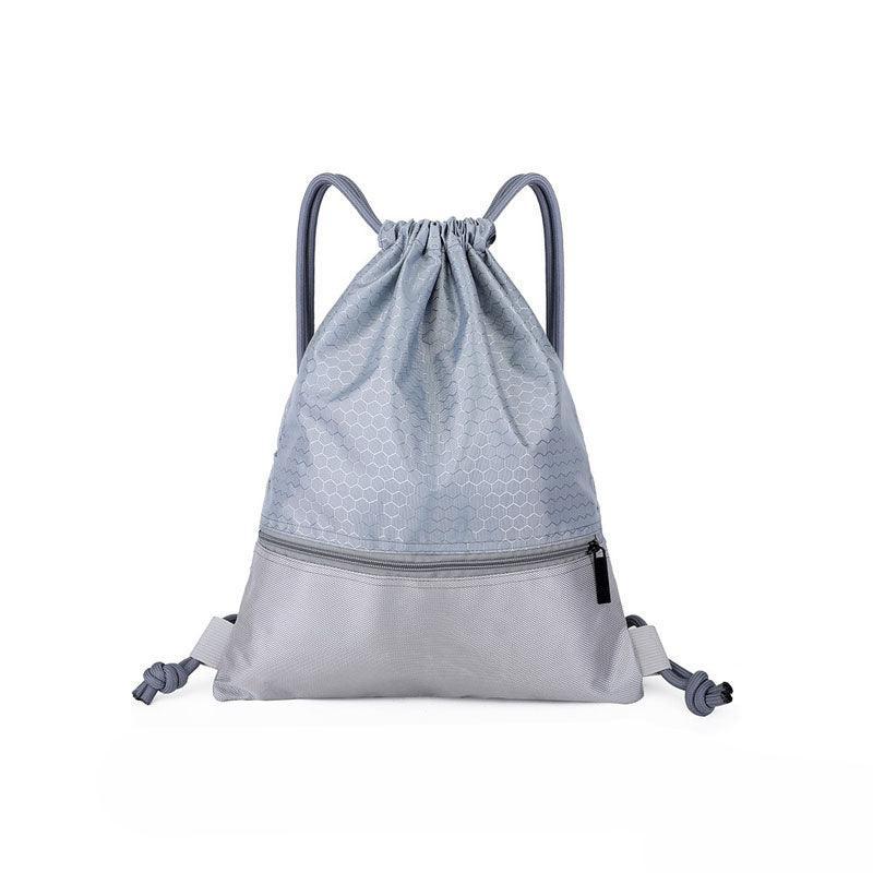 Backpack Sport Pack String Tote Gym Bag Cinch Sack School Drawstring Capacity - Dark Blue
