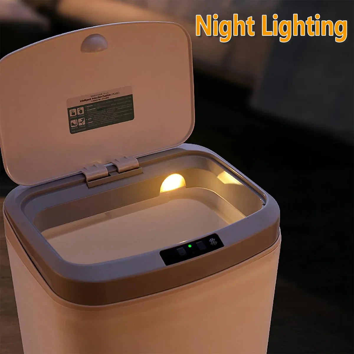 16L Touchless Sensor Bin – White