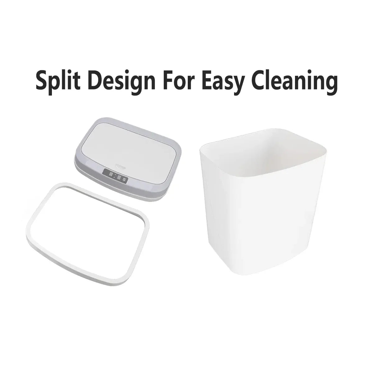 16L Touchless Sensor Bin – White