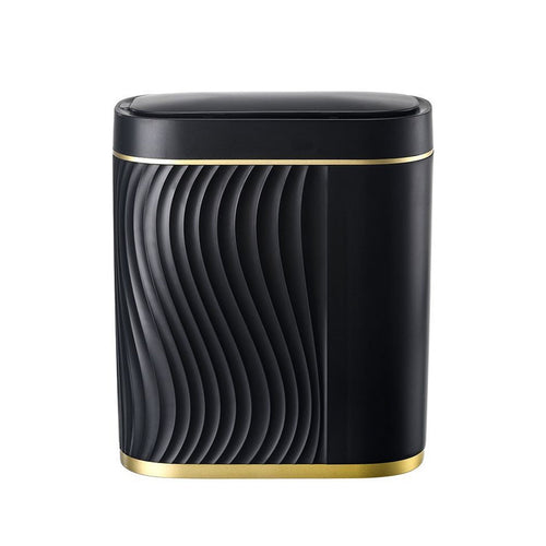 8L Narrow Touchless Bathroom Bin – Black