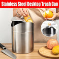 Mini Stainless Steel Desktop Waste Bin