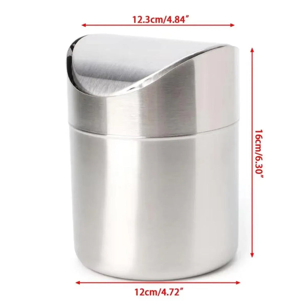 Mini Stainless Steel Desktop Waste Bin