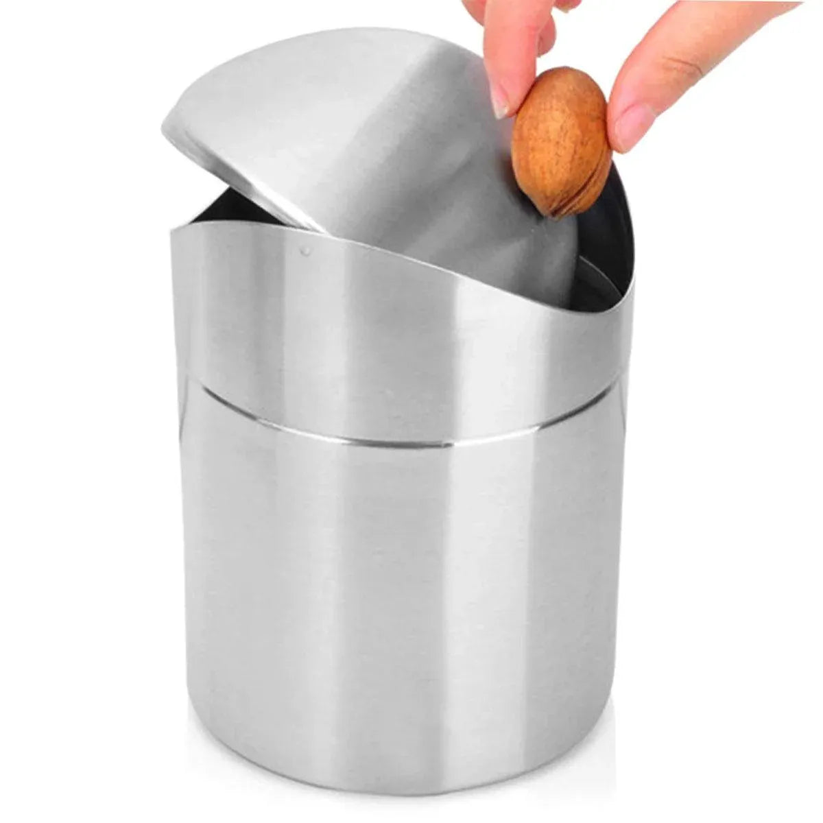 Mini Stainless Steel Desktop Waste Bin