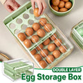 Double-Layer Green Egg Storage Drawer for Fridge