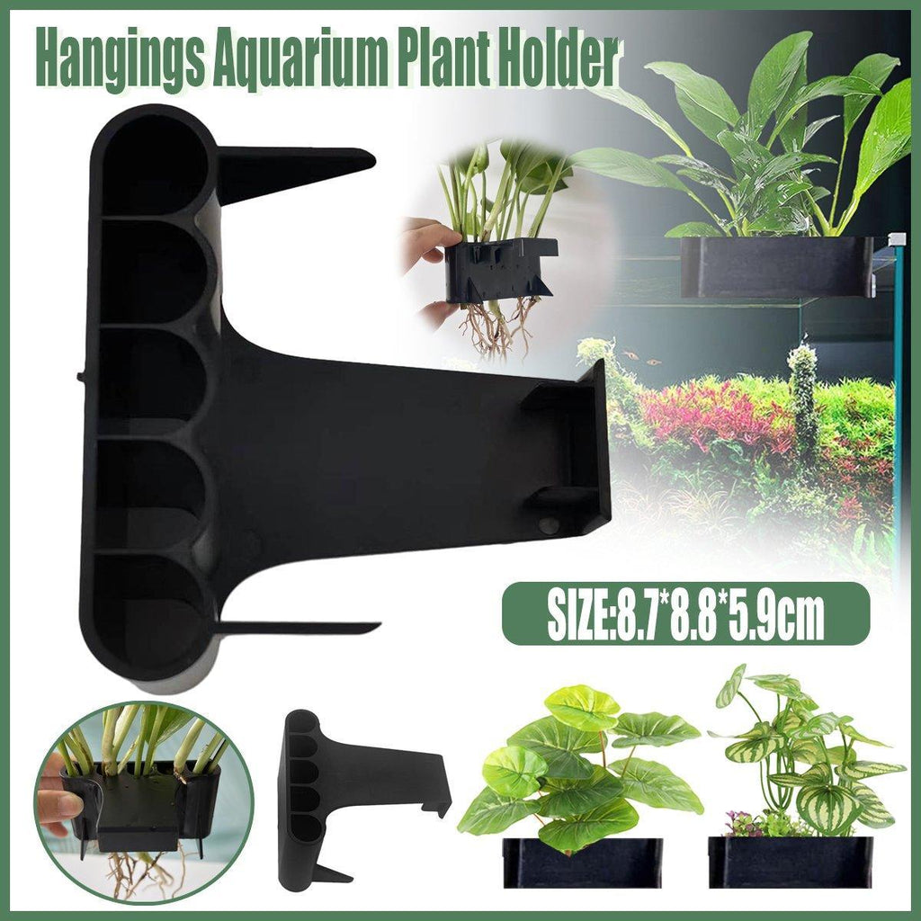 Aquarium Shelf Water Plant Cultivation Rack – Black