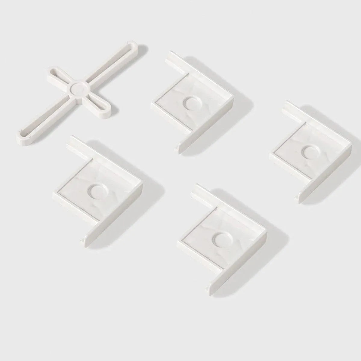 5pcs Plastic Fish Tank Base Bracket Corner Guard Stand Holder for Aquarium Tanks - Black-S