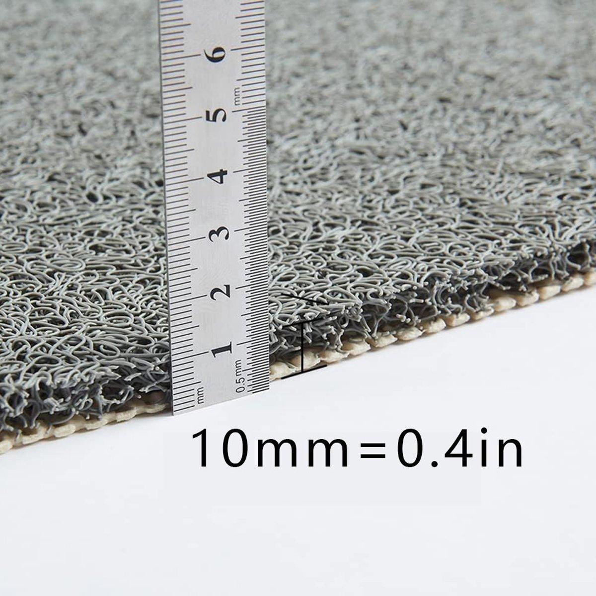 Waterproof Non-Slip Bathroom Shower Mat Anti-Slip Rug Toilet Floor Mat Washable - Cream-43*75cm