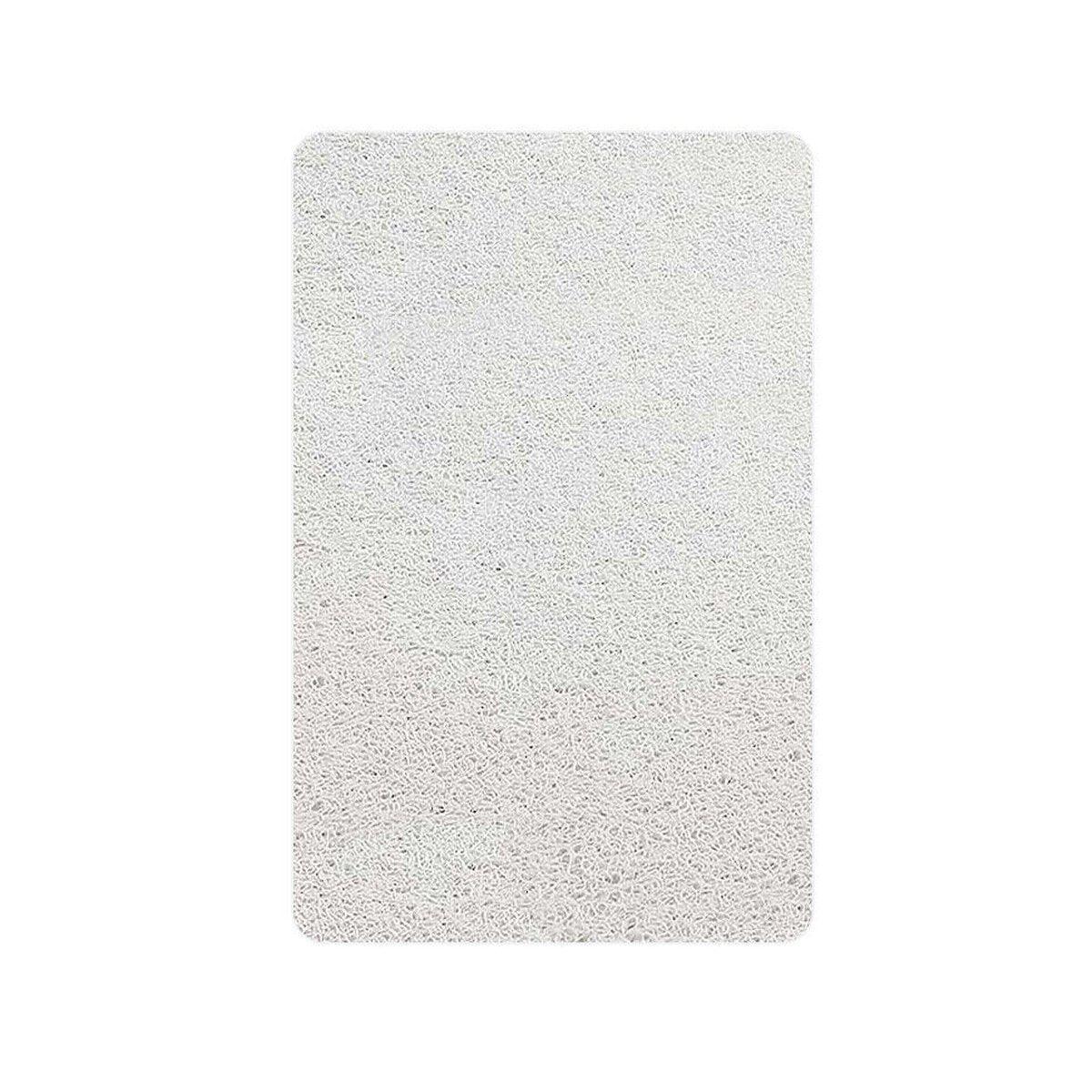 Waterproof Non-Slip Bathroom Shower Mat Anti-Slip Rug Toilet Floor Mat Washable - White-43*120cm
