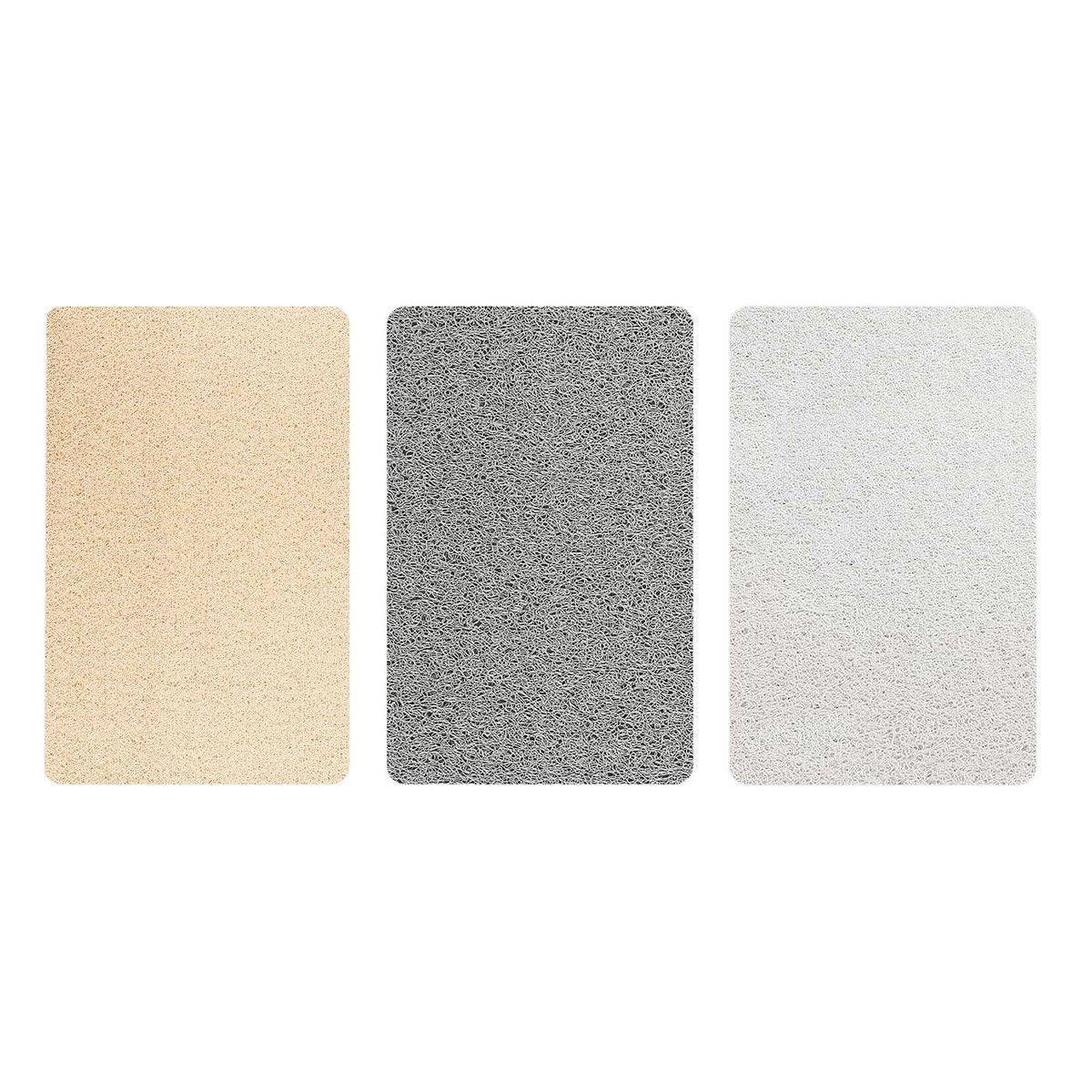 Waterproof Non-Slip Bathroom Shower Mat Anti-Slip Rug Toilet Floor Mat Washable - White-60*80cm