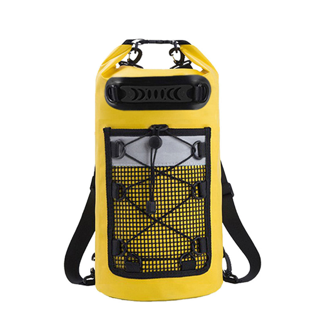 Outdoor Waterproof Dry Bag Roll Top Sack Rafting Swimming Hiking Travel Gear - Yellow - 30L
