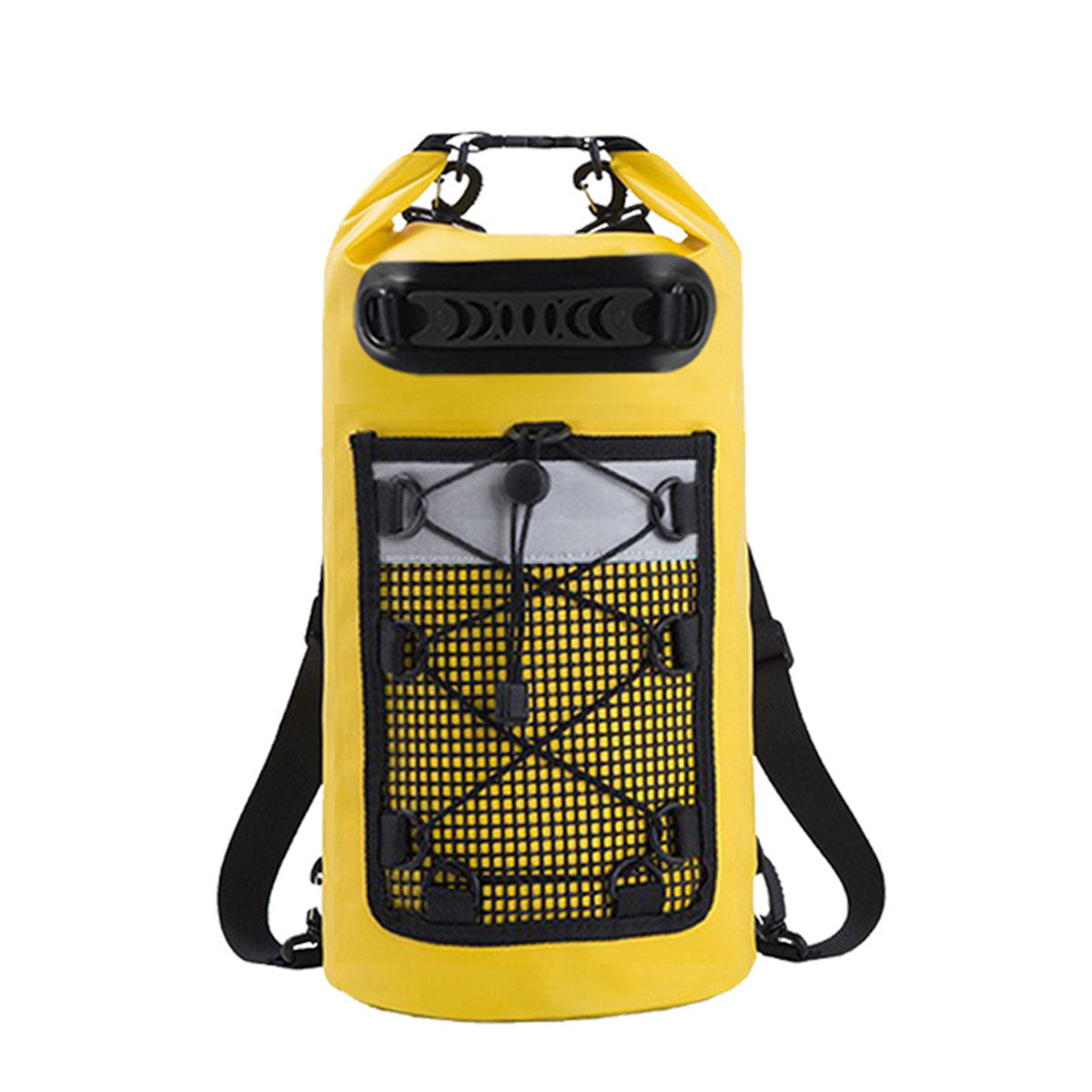 Outdoor Waterproof Dry Bag Roll Top Sack Rafting Swimming Hiking Travel Gear - Yellow - 30L