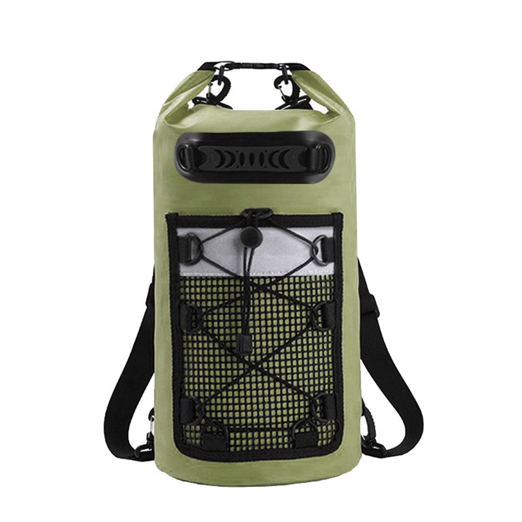 Outdoor Waterproof Dry Bag Roll Top Sack Rafting Swimming Hiking Travel Gear - Yellow - 30L