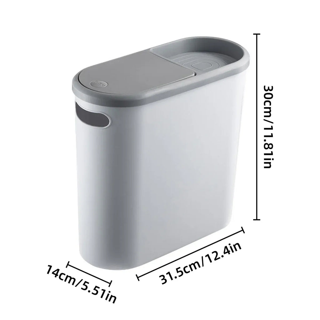 Flip-Lid Household Waste Bin